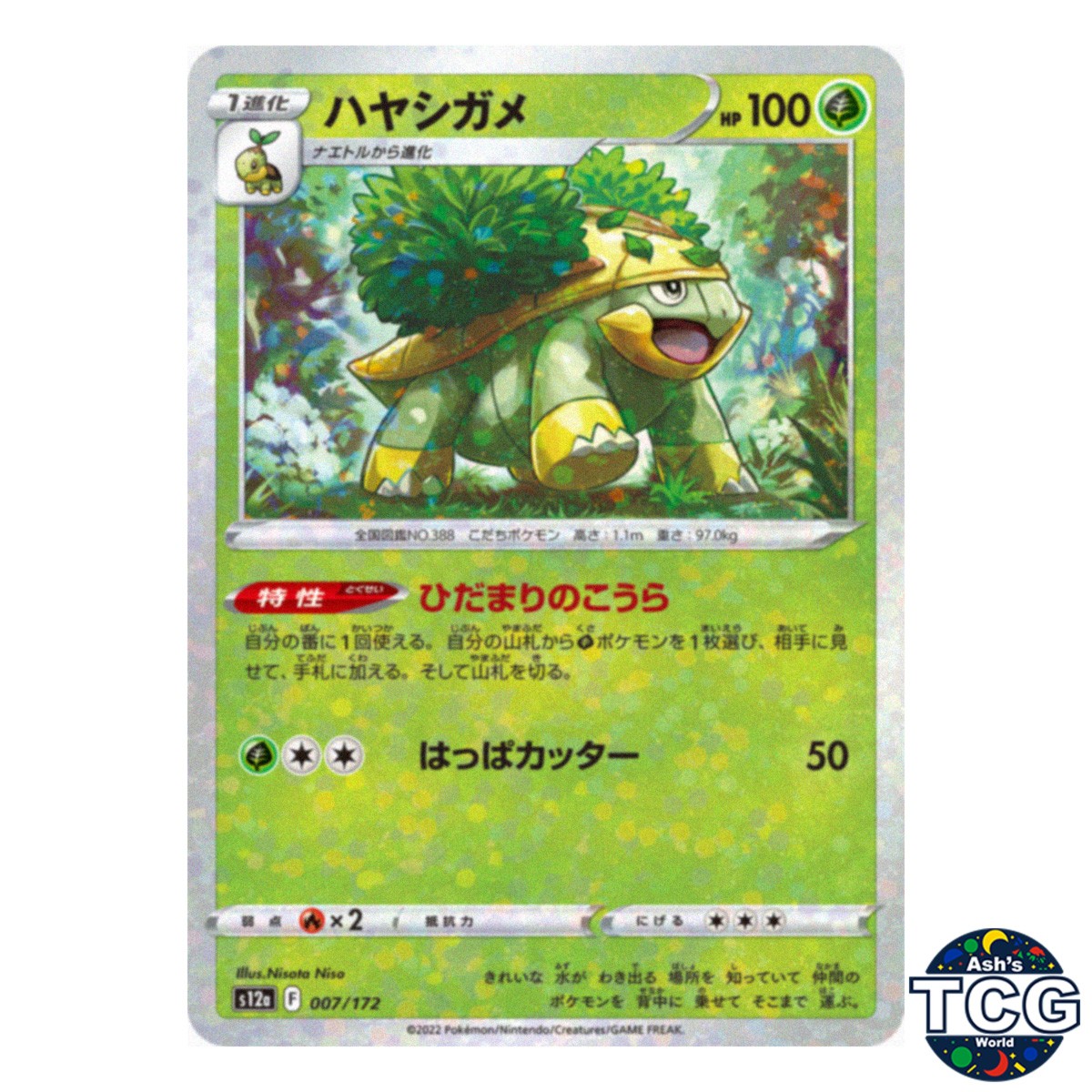 Grotle C Holo 007/172 s12a Vstar Universe Pokemon Card Japanese