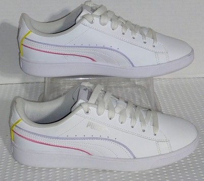 Puma Women's Vikky V2 374512-03 White Casual Shoes Sneakers Size 6.5 *NWOB*
