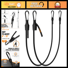 Heavy Duty Adjustable Bungee Cords 72" - Elastic Straps for Camping, Cargo, Stor
