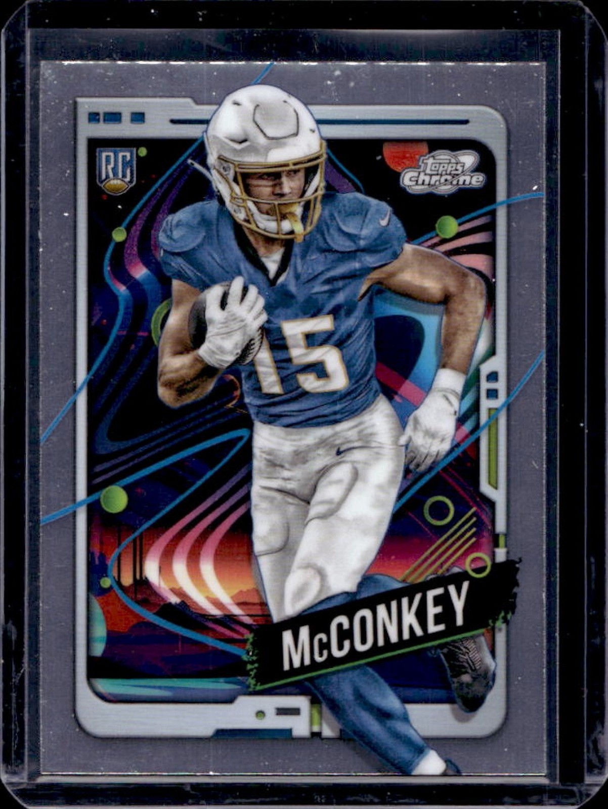 2024 Topps Cosmic Chrome Ladd McConkey Rookie RC #152 Chargers