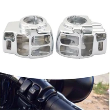 Motorbike Hand Control Switch Housing Covers For Harley 	Electra Road Tri Glide