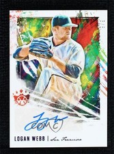 2020 Panini Diamond Kings DK Signatures FOTL Purple 3/5 Logan Webb Auto 0b0