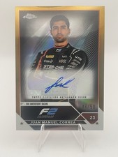 2023 Topps Chrome F1 Juan Manuel Correa Auto Autograph Gold Wave /50 #CAC-JMC