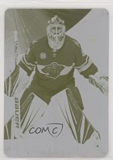 2019-20 Upper Deck SP Game Used Printing Plate Yellow 1/1 Devan Dubnyk #61 0c3