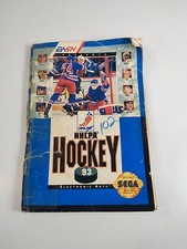 Sega Genesis NHLPA Hockey 93 Game ~ CIB Complete w/ Cartridge,  Case, & Manual