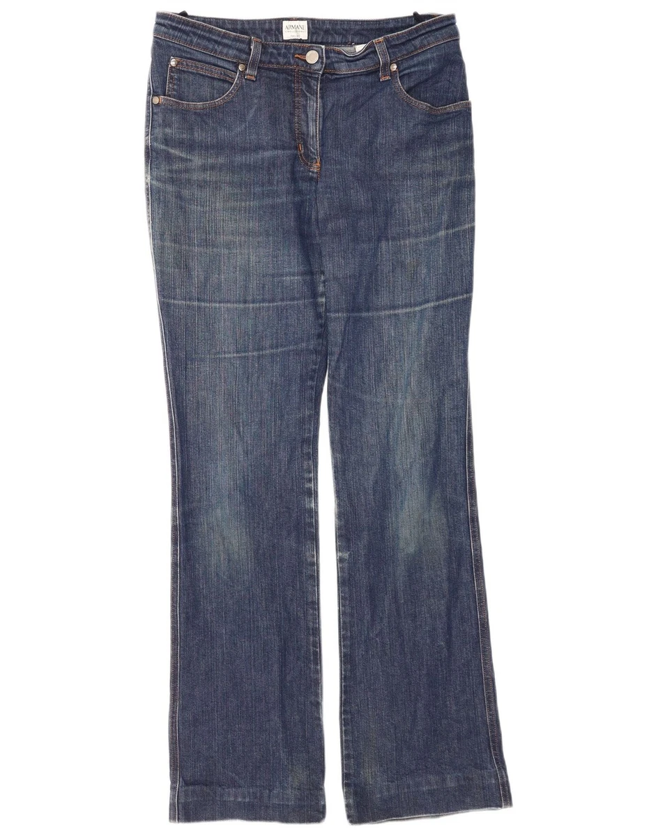 パンツ ARMANI COLLEZIONI wide denims black Armani Collezioni Jean Mens 30 Black Slim Fit Medium Waist