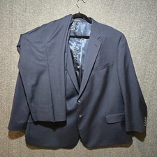 Pronto Uomo Platinum Executive Fit Navy Blue Blazer 50R Pants 49x27 Suit Set