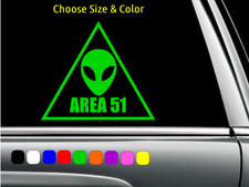 Area 51 Conspiracy Alien Vinyl Decal Wall Laptop Car Sticker Choose Size Color Area 51 Conspiracy Alien Vinyl Decal Wall Laptop Car Sticker Choose Size Color
