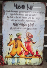    Schild  Spruch -  Lange Liebe - Love - Ein...