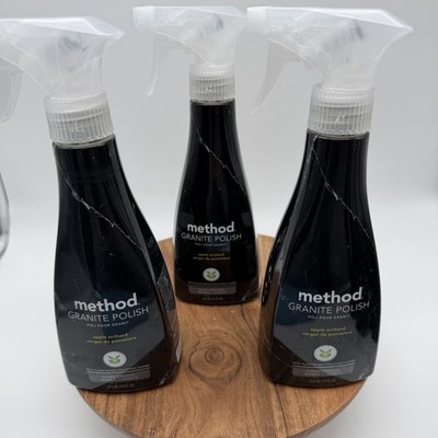 Method Granite Counter Cleaner  Apple Orchard 14oz 3 Pack Marble Quartz NEW