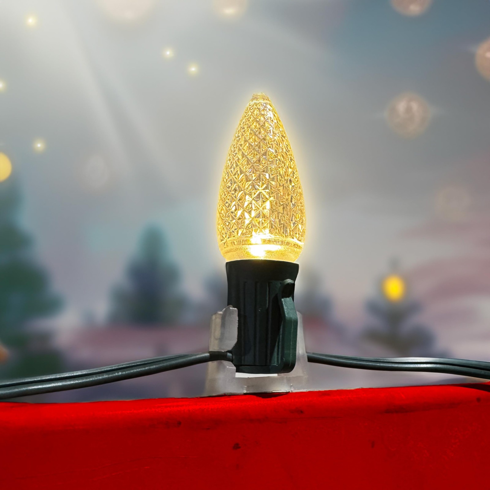 Magnet Clip for C9 Holiday Lighting Sockets, can be Used for Patio Lighting,