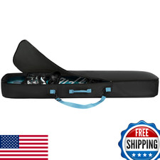 Navaris Snowboard Bag 165cm w/ Side Pocket, Adjustable Straps - Black Blue