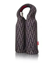 Vacu Vin Double Wine Party Gift Carrying Portable To-Go Bottle Bag