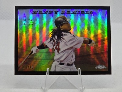 Manny Ramirez #d 1/10 2025 Topps Chrome Platinum Black Refractor Rails and Sails