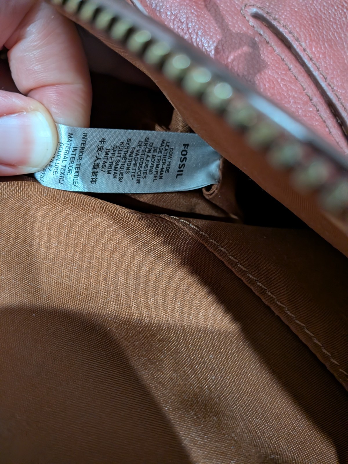 Fossil Convertable Backpack Purse Dark Red Leathe… - image 10