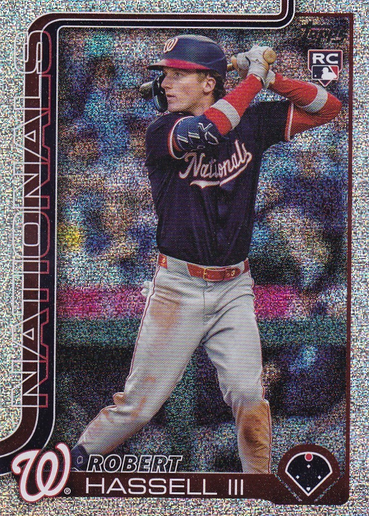 ROBERT HASSELL II TOPPS UPDATE ROOKIE SANDGLITTER FOIL RC NATIONALS #US-109 2025