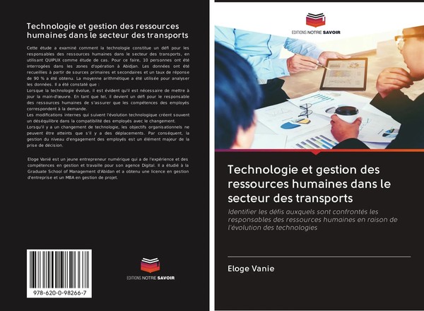 Eloge Vanie | Technologie Et Gestion Des Ressources Humaines Dans Le Secteur...-image