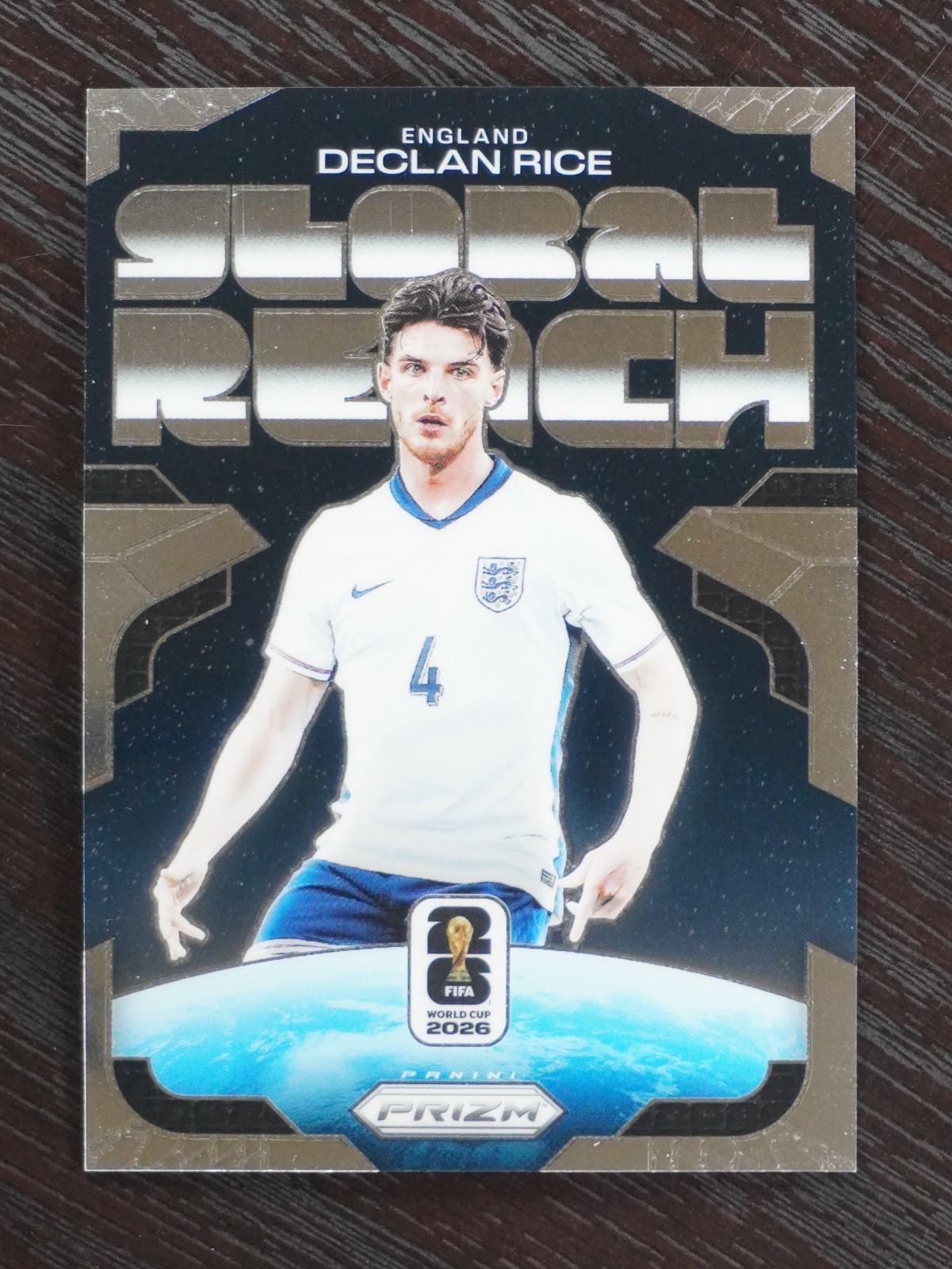 2026 Panini Prizm FIFA World Cup Declan Rice #3 Global Reach England
