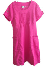 Jackpot robe lin 40 rose lin bio robe été poches zippées