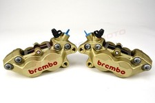 Pinze freno assiali Brembo P4 30/34 (coppia) attacco 40mm con finitura anodizzata oro