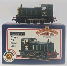 Working Bachmann OO Gauge 31-351 BR Green 0-6-0 Class 03 Shunter D2012 Boxed