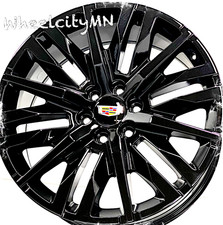 20 Gloss Black 5921 Ssi Replica Oe Rims Fits 2025 Cadillac Escalade Sport 6x5.5