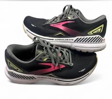 Brooks Adrenaline GTS 23 Women’s SZ 10 B Med Running Shoe Black/Green
