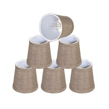 Aspen Creative 51013-6, Empire Clip-On Chandelier Lamp Shade, Iron, 3" Top x 4"-