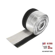 Car Heat Shroud 3/8" ID 10ft Aluminized Sleeving Insulated Shield Sleeve Heat