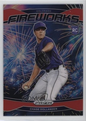 2025 Panini Prizm Fireworks Red Prizm /199 Chase Dollander #16 Rookie RC 1d0h