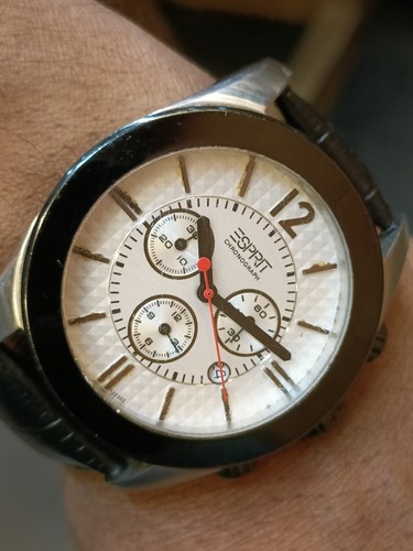 ESPRIT CHRONOGRAPH QUARZ WEISSES ZIFFERBLATT 805 HERREN VOLL FUNKTIONSFÄHIG, BAND AFTERMARKET - Bild 12 von 20