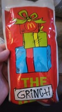 2025 McDONALD'S Grinch Socks Christmas Adult Happy Meal Blue Socks Sealed