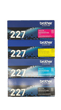 NEW Brother TN-227 High Yield Black, Cyan, Magenta, yellow Toner Cartidges