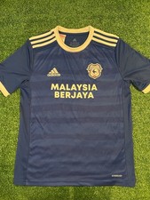 Cardiff City FC adidas Home Jersey 2020/21 Youth size Large Blue Soccer Shirt