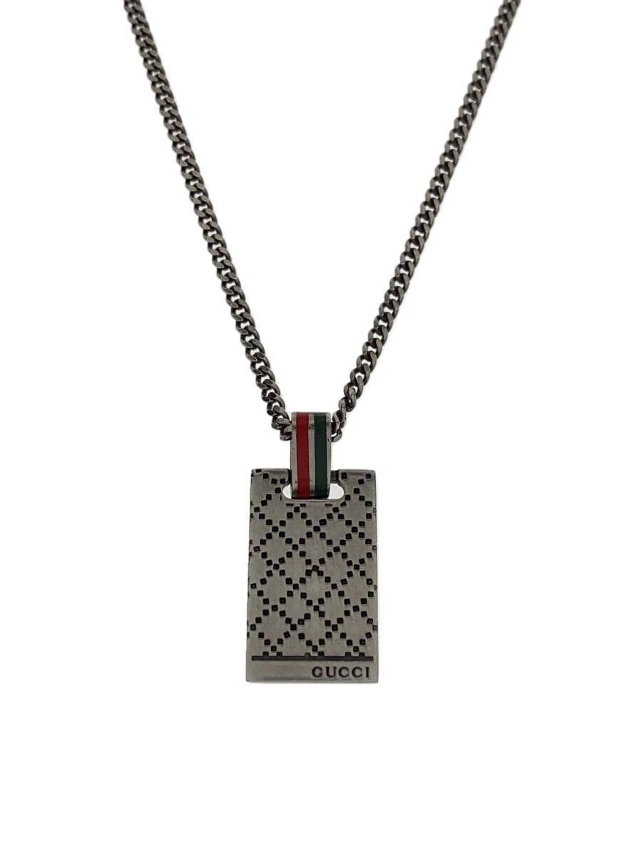 Collana Gucci AG925 ad incastro G Uomo 4217G 8402 con top SLV usata