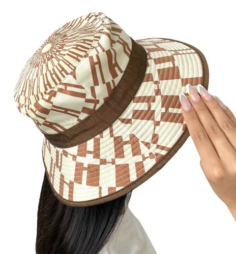 HERMES Vintage Logo Bucket Hat 