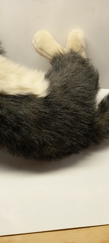Vintage Cascade Large Grey White Wolf Plush - Picture 5 of 12