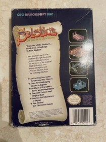 Solstice: The Quest for the Staff of Demnos (Nintendo NES) In Box TESTED