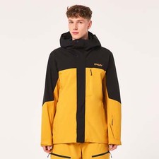  FOA404736-9MB MENS OAKLEY TNP TBT SHELL JACKET - AMBER YELLOW/BLACKOUT
