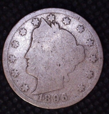 1896 Liberty V- Nickel 5(C) Better Date #B127