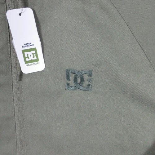 DC Jacket Mens Medium Green Solid Re/Solve Navigator Windbreaker Lightweight NWT image 3