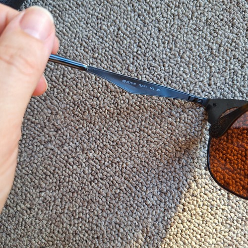 Ray-Ban Sunglasses RB3576N V7 Blaze Clubmaster Black Frame Blue Lens reflective - Picture 11 of 23