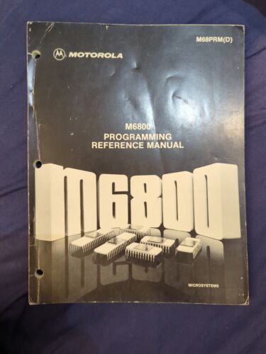 M6800 6800 microprocessor PROGRAMMING REFERENCE MANUAL Motorola published 1976