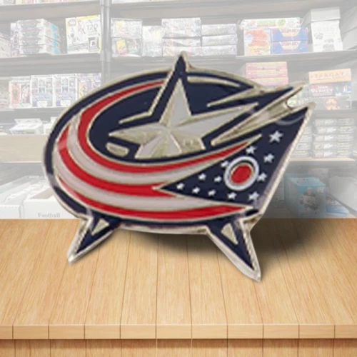 Columbus Blue Jackets Die Cut Logo Hockey Pin - Butterfly Clutch Backing