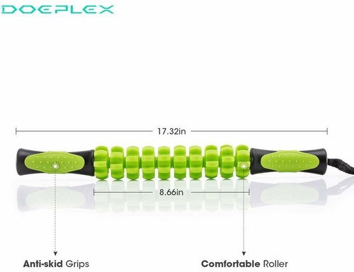 Palo de masaje con rodillo muscular Doeplex para atletas masajeador corporal de 17,5" recuperación EE. UU. - Imagen 7 de 8