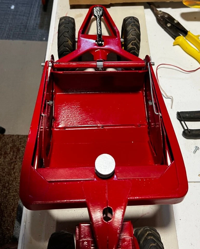 RASCADOR DE ACERO PRENSADO VINTAGE DE LOS AÑOS 50 DOEPKE HEILINER EARTH MOVER JUGUETE RESTAURADO Foto 4 de 4