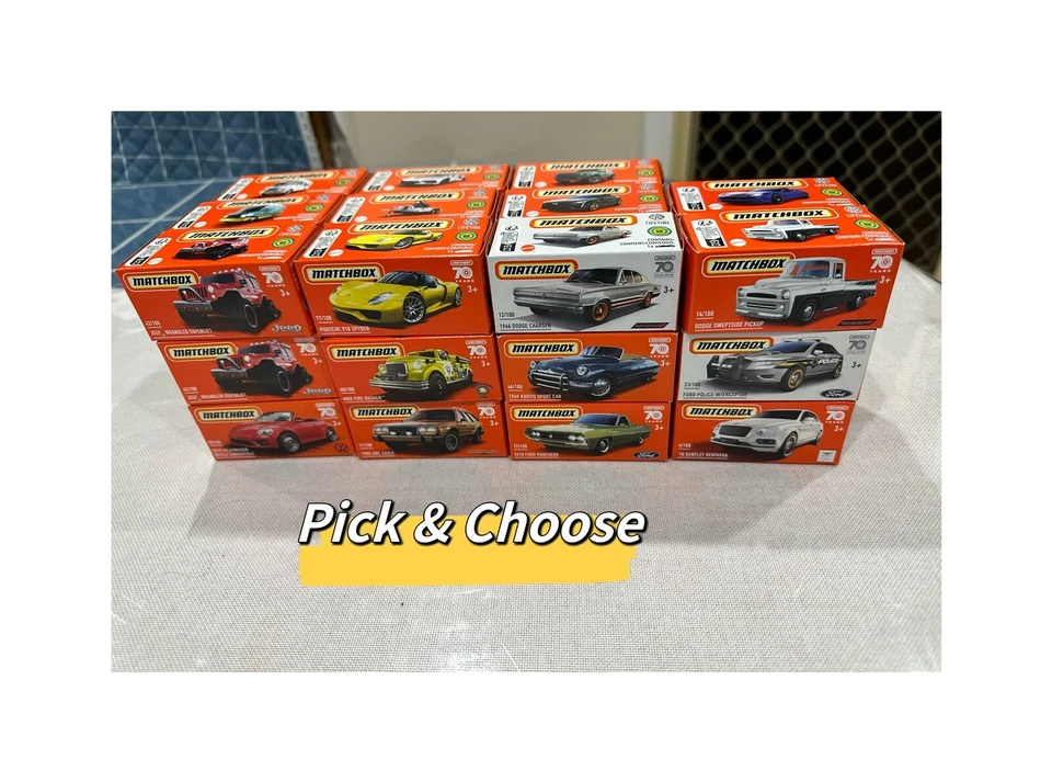 MATCHBOX POWER GRABS 2023-2025 Include 70th ANNIVERSARY 1:64 Metal Toy CARS-Pick - Image 2 of 3