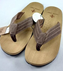 light brown flip flops