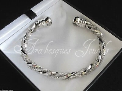 QUALITÄT MAGNET ARMBAND/ARMREIF KUPFER SILBER NETZ SCHMERZLINDERUNG ARTHRITIS AJMB