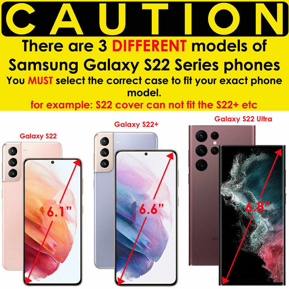 Flip Leather Case for Samsung S6 S7 S8 S9 S10 Plus S20 S21 S22 S23 S24 Ultra - Image 4 of 4